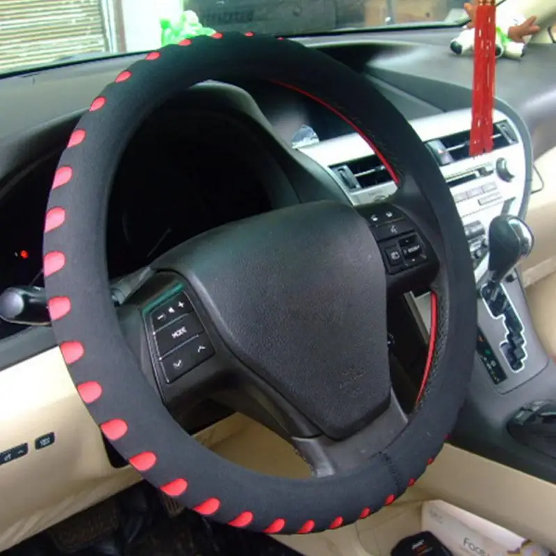 

5 Colors Universal Car Steering Wheel Cover EVA Material Automotive Steering Protector Diameter 38cm Car Wheel Cover