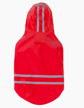 Red Новая весенне-летняя одежда дождевик для животных Одежда для кошек и собак полиуретановый зеркальный с капюшоном ветрозащитные товары для домашних животных - Цвет: Red