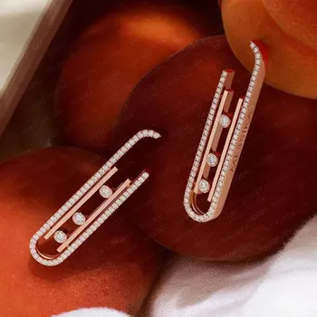 

GODKI 2020 Trendy Spring Geometry Stud Earrings For Women Wedding Party CZ Cubic Zirconia Earring High-End Jewelry Addiction