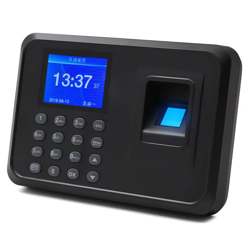 Fingerprint attendance machine / fingerprint password identification / multi-language work punch card machine company sign-in