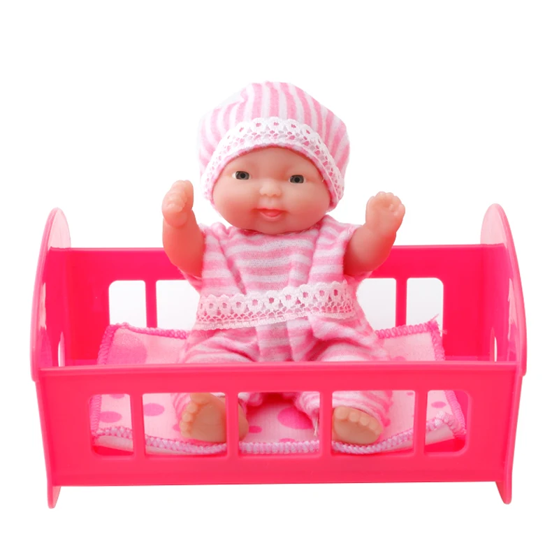 WOWCHEER набор из 6 Мини кукол игровые наборы 12 см Bebes силиконовые куклы Новорожденные
