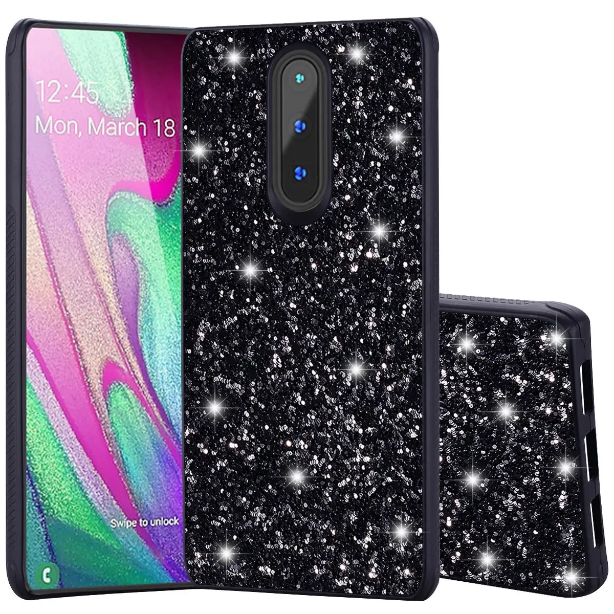 Для Coolpad, чехол для телефона, чехол с двойным слоем ТПУ+ ПК, гибридный чехол, противоударный, против царапин, защитный мерцающий чехол - Цвет: 1