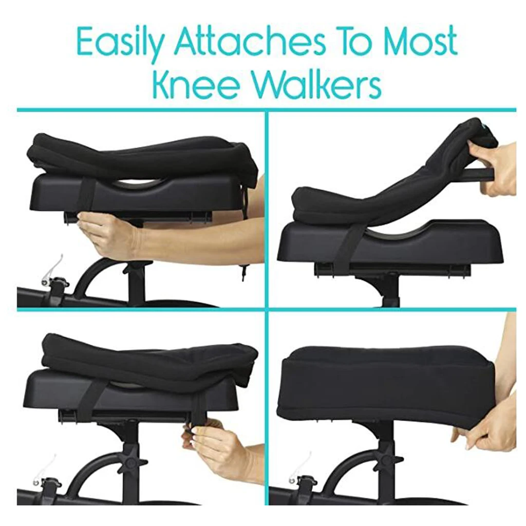Premium Scooter Walker Knee Pad Cover,for Hip Knee and Leg Reduces Pressure Fatigue, Support Maximum Comfort,34x18x12cm