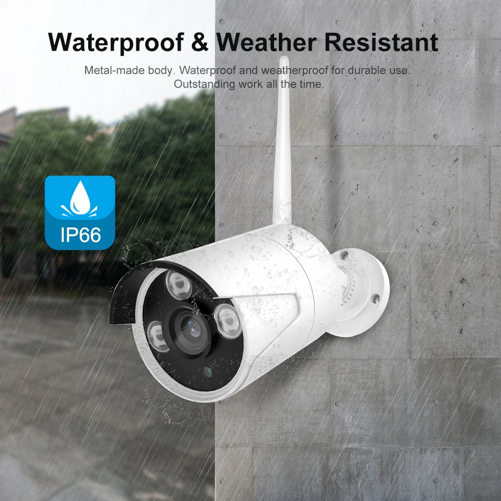 Беспроводной NVR Kit наблюдения Системы 1MP 720P WI FI домашней безопасности Камера