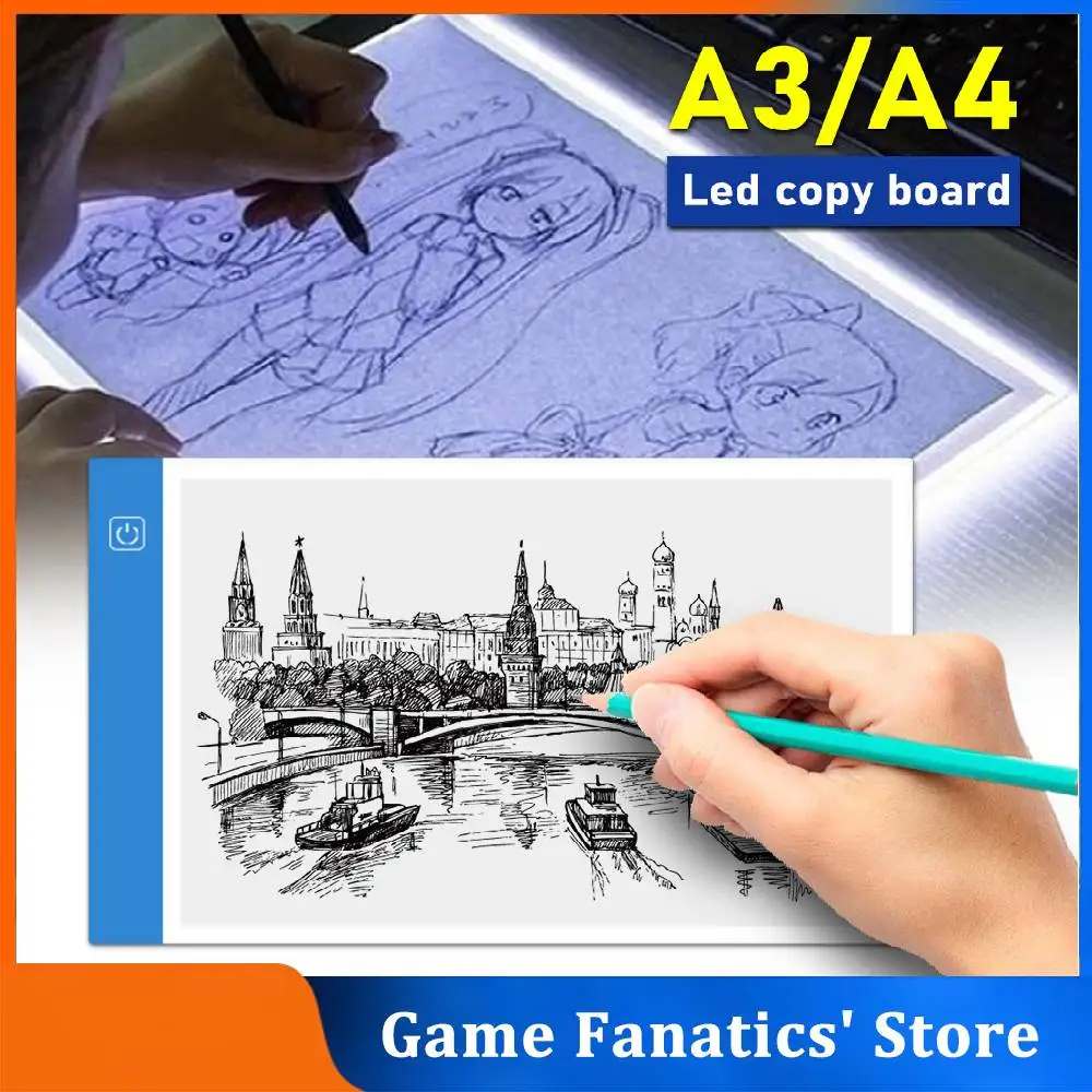 A2/A3/A4/A5 LED Stencil Board Light Box USB Tracing Drawing Pad Adjustable A2/A3/A4/A5 LED Stencil Board Light Box USB Tracing Drawing Pad Adjustable
