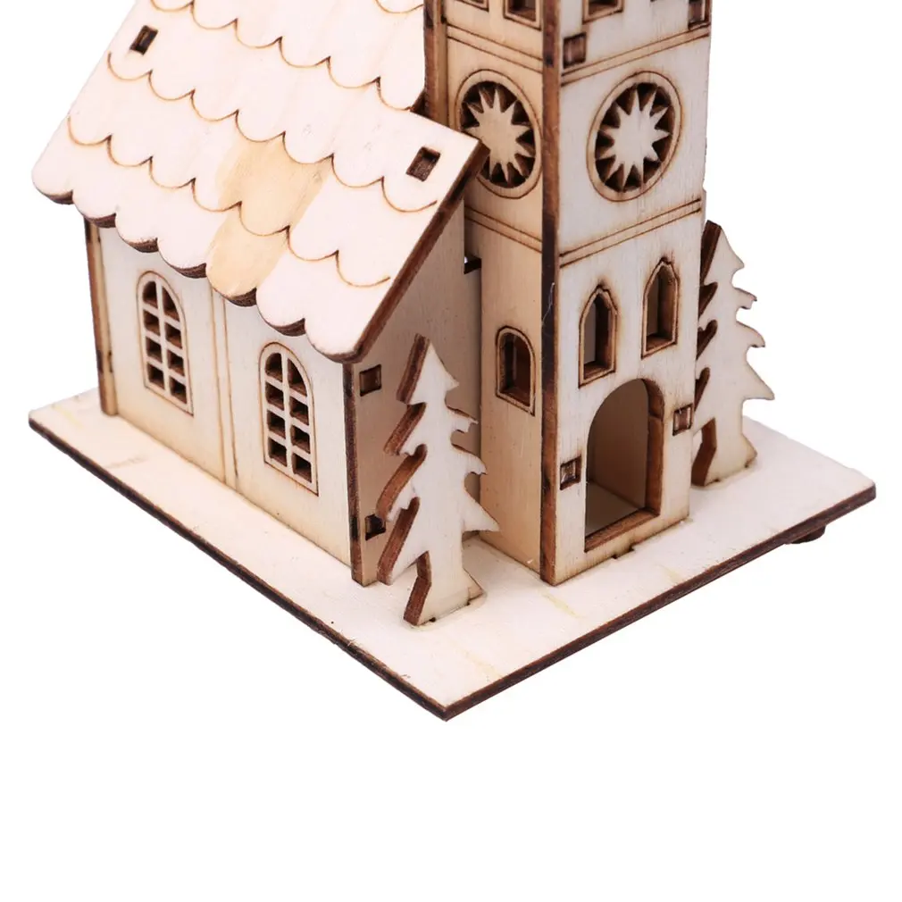 Christmas glowing cabin baubles Christmas warmer small house ornaments Christmas decoration ornaments