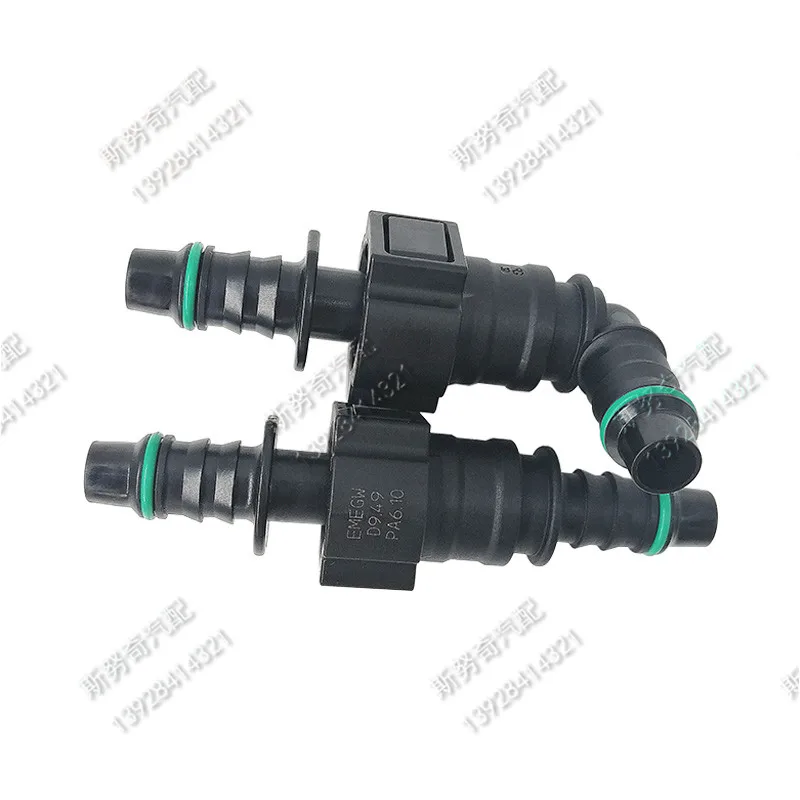 9.49mm-ID8 SAE 3/8 Fuel pipe fittings auto Fuel line quick connector plastic gasoline female male connector 10SET a lot