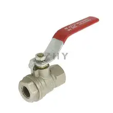 1/" Мама NPT покрытая пластиком ручка полный порт шаровой клапан