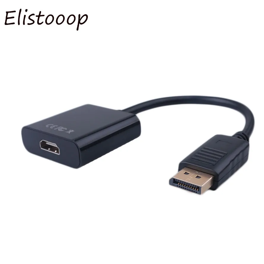 

Elistooop Displayport DP to HDMI Adapter Cable DP Displayport Male to Female Support 1080P for HDTV Projector Displays PC Laptop
