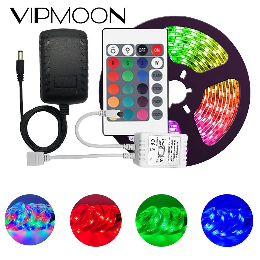 Светодиодная лента 2835 Многоцветный комплект 5 м IP65 водонепроницаемый гибкий RGB 300