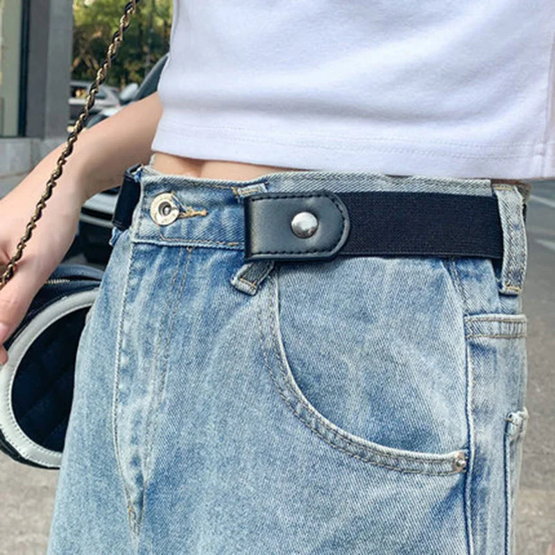 

Stretch Elastic Invisible Women Men Belt No Buckle Buckle-Free Waist Strap No Hassle No trace Jeans Pants Waistband