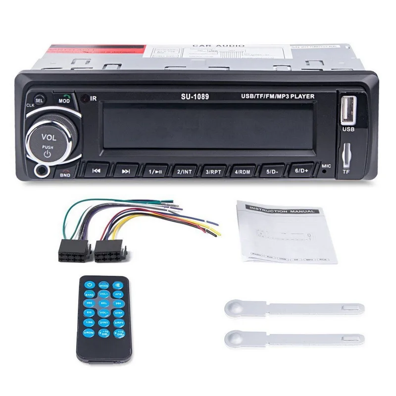 Автомагнитола 1 Din Авторадио Bluetooth стерео радио MP3 мультимедийный плеер Aux вход поддержка FM/MP3/WMA/USB/TF Автомагнитола