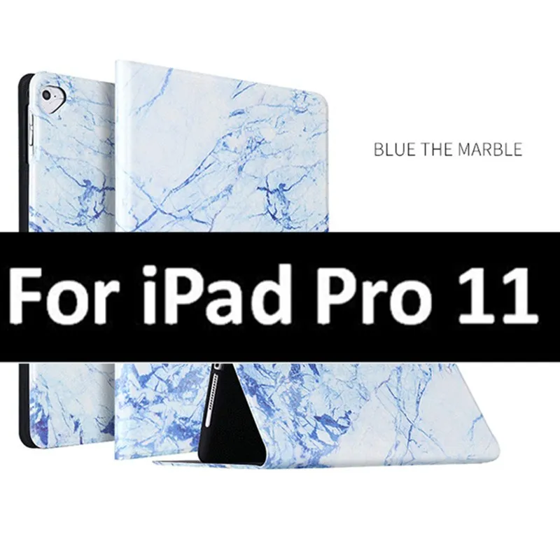 Для iPad Air 2 Чехол тонкий Чехол под мрамор для iPad чехол 9,7 Pro 9,7 Чехол для iPad Pro 10,5 чехол Funda для iPad Pro 11 - Цвет: Pro 11 Blue