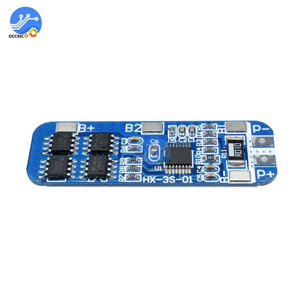 BMS 3S 18650 зарядное устройство литий ионная Защитная плата для литиевых