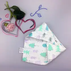 6-слойное бальное платье полосатый нагрудник треугольное полотенце детский слюнявчик Полотенца мягкие и удобные детские слюнявчик, слюни