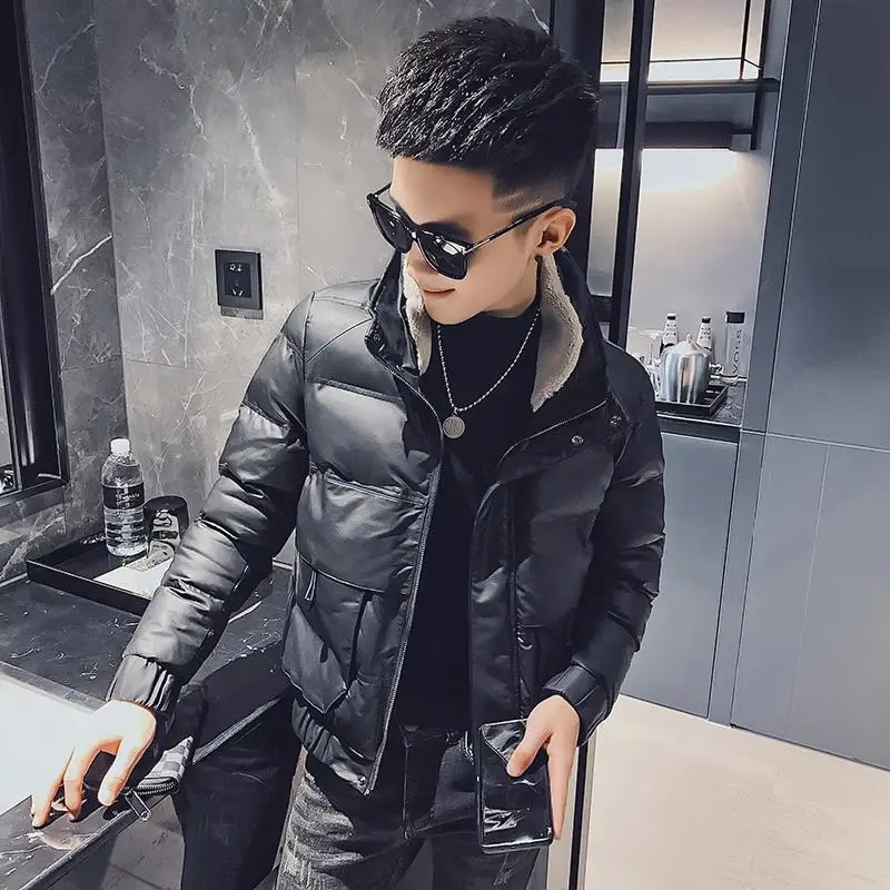 

2021 Winter New White Duck Down Men's Short Jacket Casual Slim Jackets Men Thick Warm Parka Mens Fashion Windproof Outwear E277