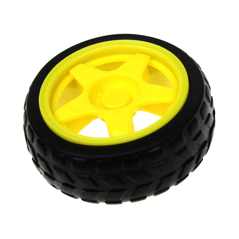 Description Picture 5 of item1/2/4P TT Motor Smart Car Robot Wheel Applicable to Arduino Diy Kit Wheel Smart Car Chassis Motor Robot Remote Control Car Wheel