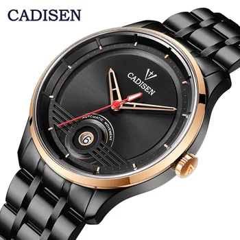 

CADISEN Sapphire Men Mechanical Watch Automatic Japan NH35 Movement Fashion Luxury Stainless Steel Male Clock Relogio Masculino