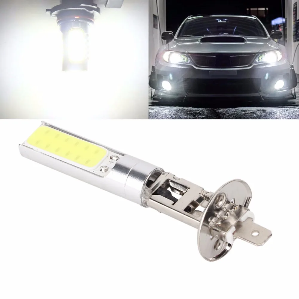 1 шт. Авто белый H1 12V 7,5 Вт Автомобильный светодиодный светильник 6000 К лампы противотуманная фара дальнего света H1 светодиодный туман светильник