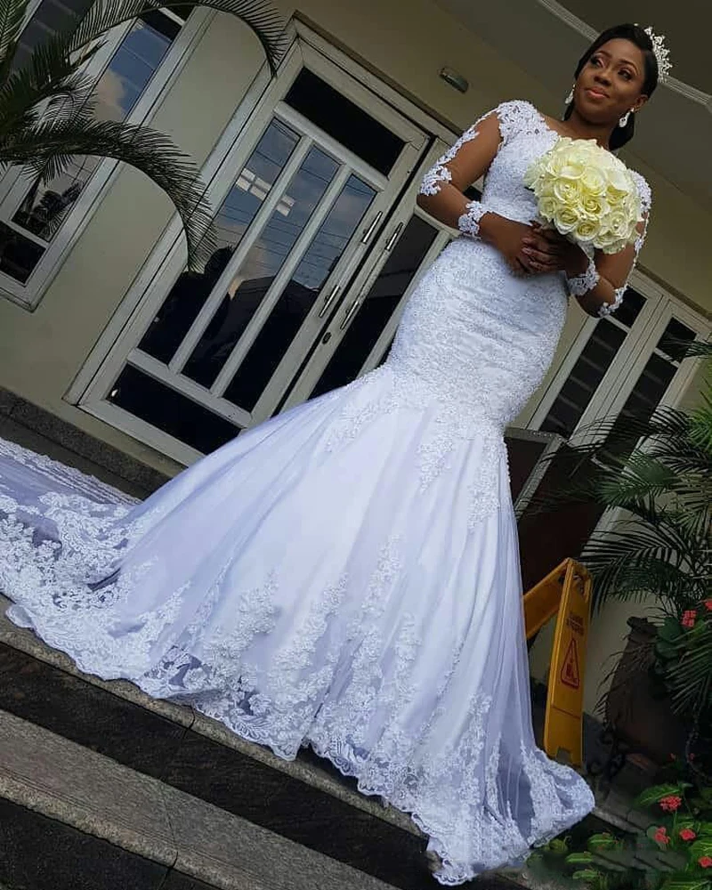 Vintage Lace Mermaid Wedding Dresses 