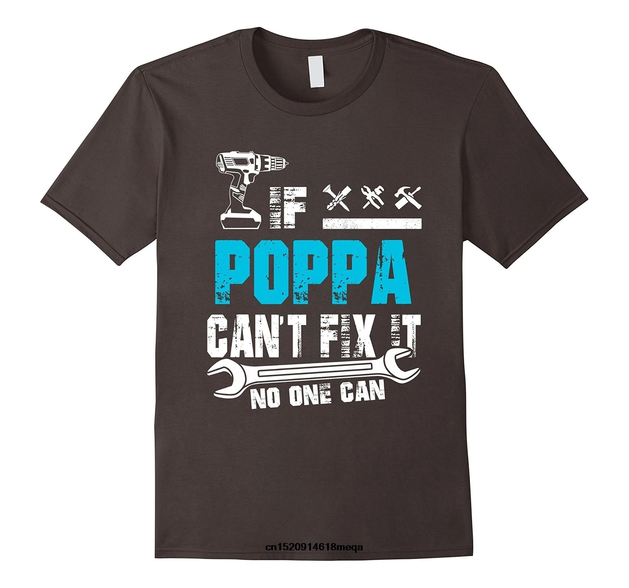 Забавные футболки If Poppa Can Fix It никто не может футболка подарок на день