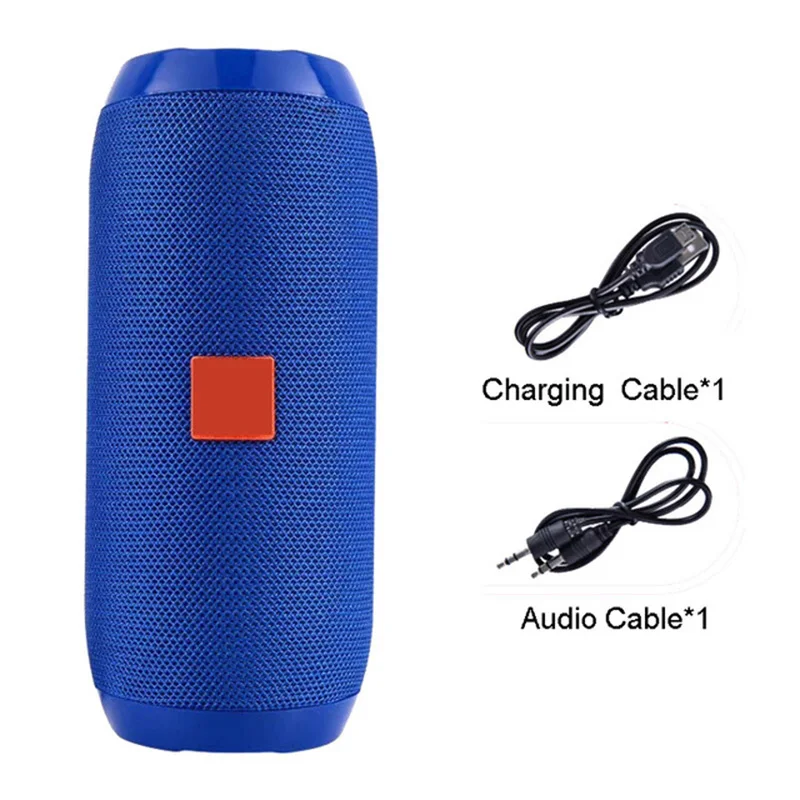 TG117 Bluetooth открытый динамик водонепроницаемый портативный беспроводной Колонка громкий динамик коробка Поддержка TF карта FM радио Aux вход - Цвет: Синий