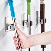 Швабра крюк для хранения 304 тряпка для швабры из нержавеющей стали дыропробивная подвесная Швабра для ванной тряпка для швабры напрямую от производителя