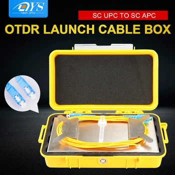 

OTDR Test Extension Line Fiber Jumper Box SC UPC-SC UPC Single Mode OTDR Dead Zone Eliminator Fiber Rings