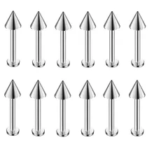 10 шт./лот медицинская титановая сталь серьги-гвоздики панк стержень Плоские Т-образные винты маленькие серьги мужские уха кости ногтей губ пирсинг ювелирные изделия