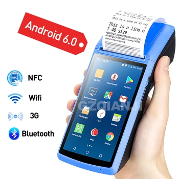 

POS PDA Wireless Bluetooth Android Printer 58mm WIFI Barcode Barcode Reader Handheld Terminal Loyverse POS Printer PDA 3G OTG