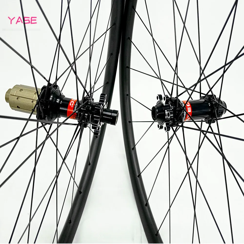 27,5 er диски для горных велосипедов wheelset 35x25 мм симметрия бескамерная NOVATEC D411SB D412SB 100x15 142x12 Углеродные колеса rines ruta en carbono
