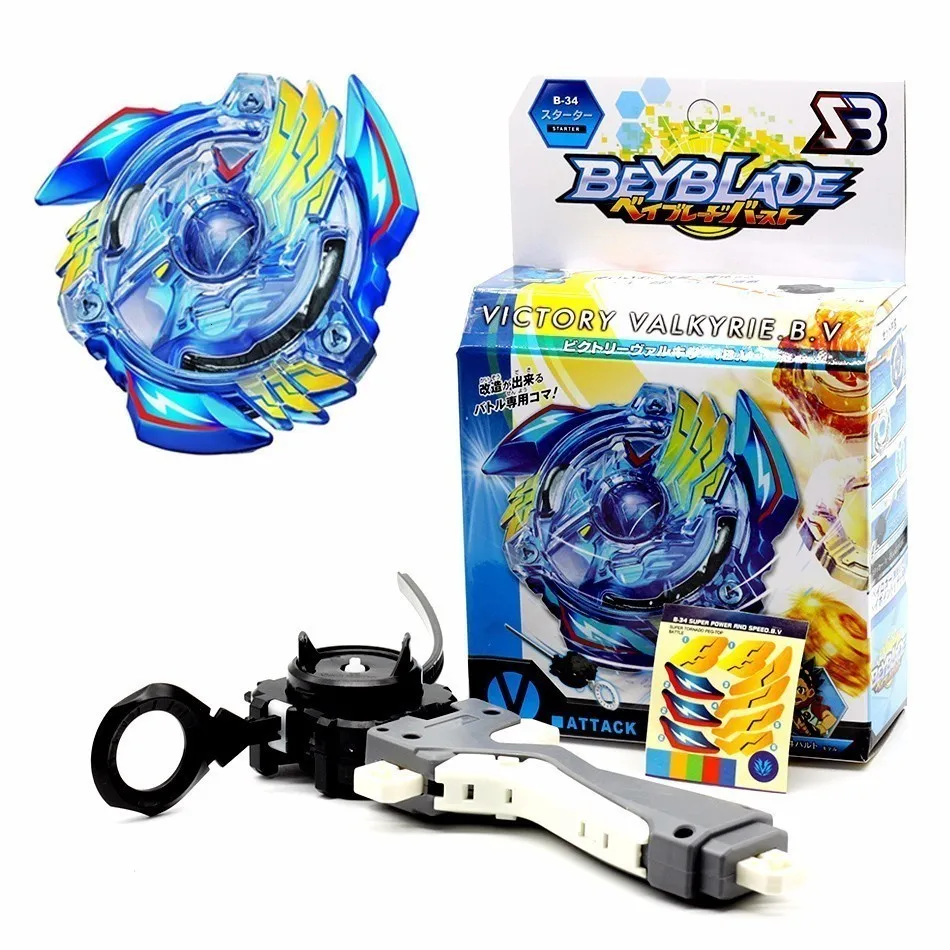B34 Красочные коробки beyblade взрыв для продажи металла Fusion 4d bb807d b66 b48 b34 b35 b59 b41 launcher Топ Набор спиннинг дети играть - Цвет: B34