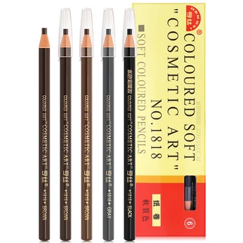 

12pcs Permanent Makeup Tool Microblading Eyebrow Pencils Natural Color Waterproof Long lasting Eye brow Pencil for Tattoo Supply