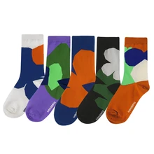 5 пар в партии зима осень модные женские носки милые хлопковые носки