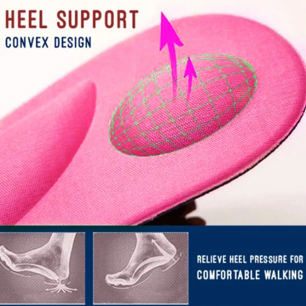 4D arch sponge Insole Sport breathable moisture absorption Pad Shock Shoes soft comfortable Pads Soft Insole Reduce Stress 10.9