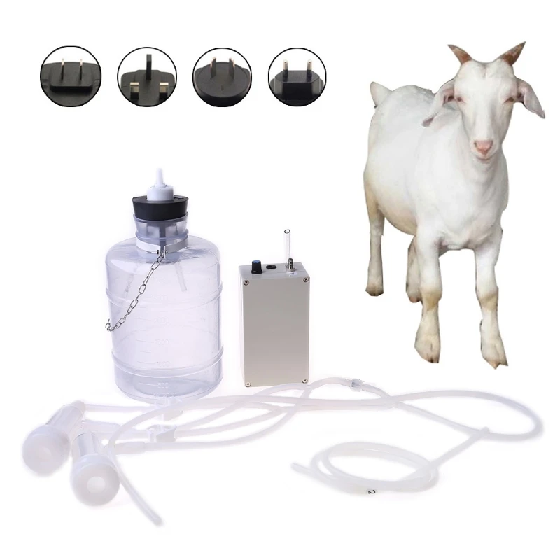 

Goat Milker Machine Electric Portable Cow Sheep Milking Machine Set Manual Pump