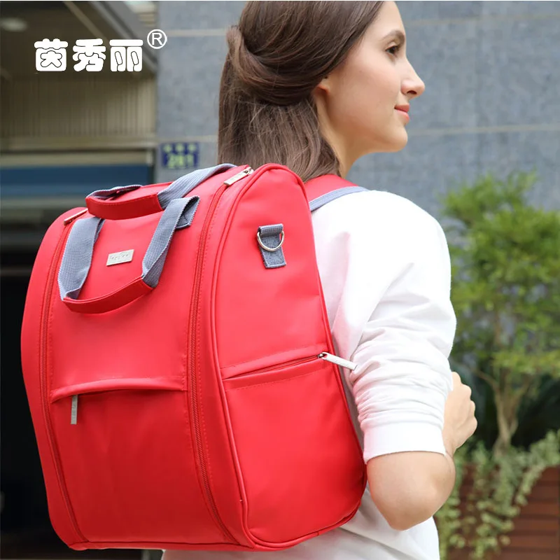 

Insular Waterproof Nylon Shoulders And One Shoulder Multi-functional Shoulder Large-Volume Diaper Bag Mom And Baby Diaper Bag Cr