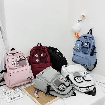 

Women Cute Large Backpack Shoulder Bag Fashion Durable School Bag For Teenage Girl Children Couple GF Bags Harajuku Travel Bag