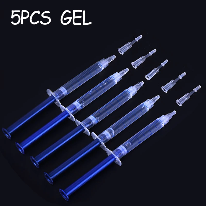5pcs gel Отбеливание зубов 44% Перекись Отбеливание зубов Системы пероральный гель комплект отбеливатель зубов стоматологическое оборудование профессиональный 10/6/3 предмета в комплекте - Цвет: 5pcs gel