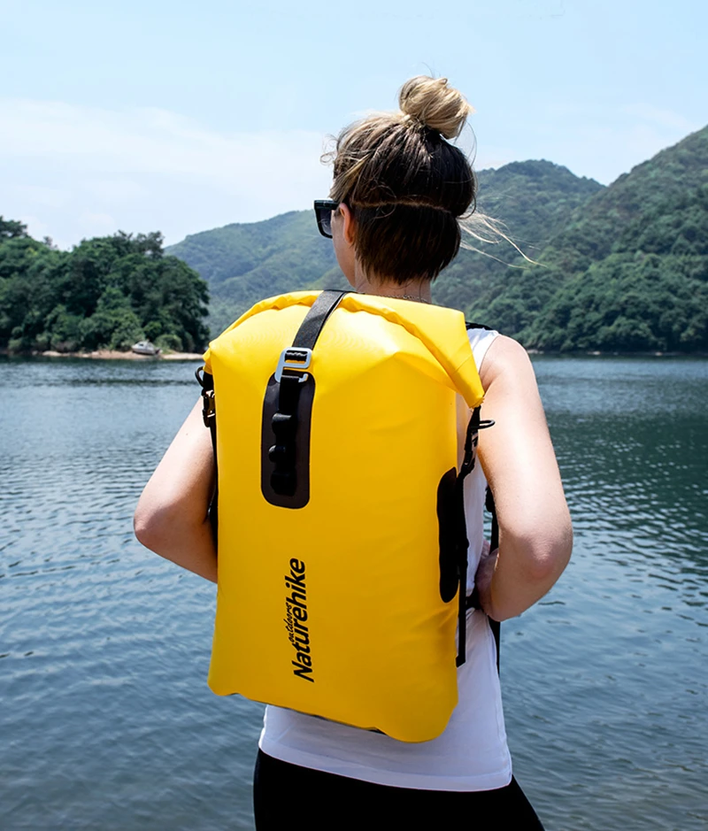 Naturehike 28L водонепроницаемый плавательный мешок рюкзак для путешествий портативный плаванье спортивный тпу сухой мешок пляжная сумка для хранения