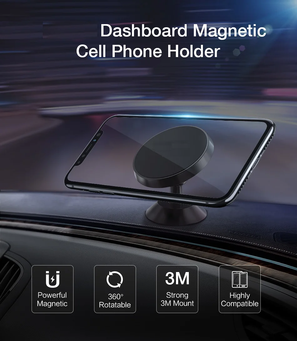 Автомобильный держатель для телефона Магнитный универсальный магнитный держатель для телефона для iPhone X Xs Max samsung в автомобиле мобильная подставка-держатель для сотового телефона