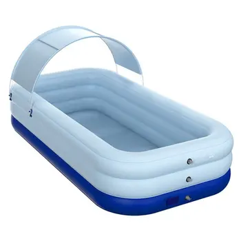 

Shed sunscreen wireless automatic inflatable swimming pool Large outdoor PVC plastic pool children's home swimming pool