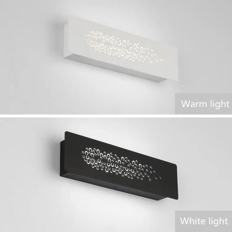 New personality rectangular led wall lamp simple creative decorative aisle wall lamp Nordic bedroom bedside lamp