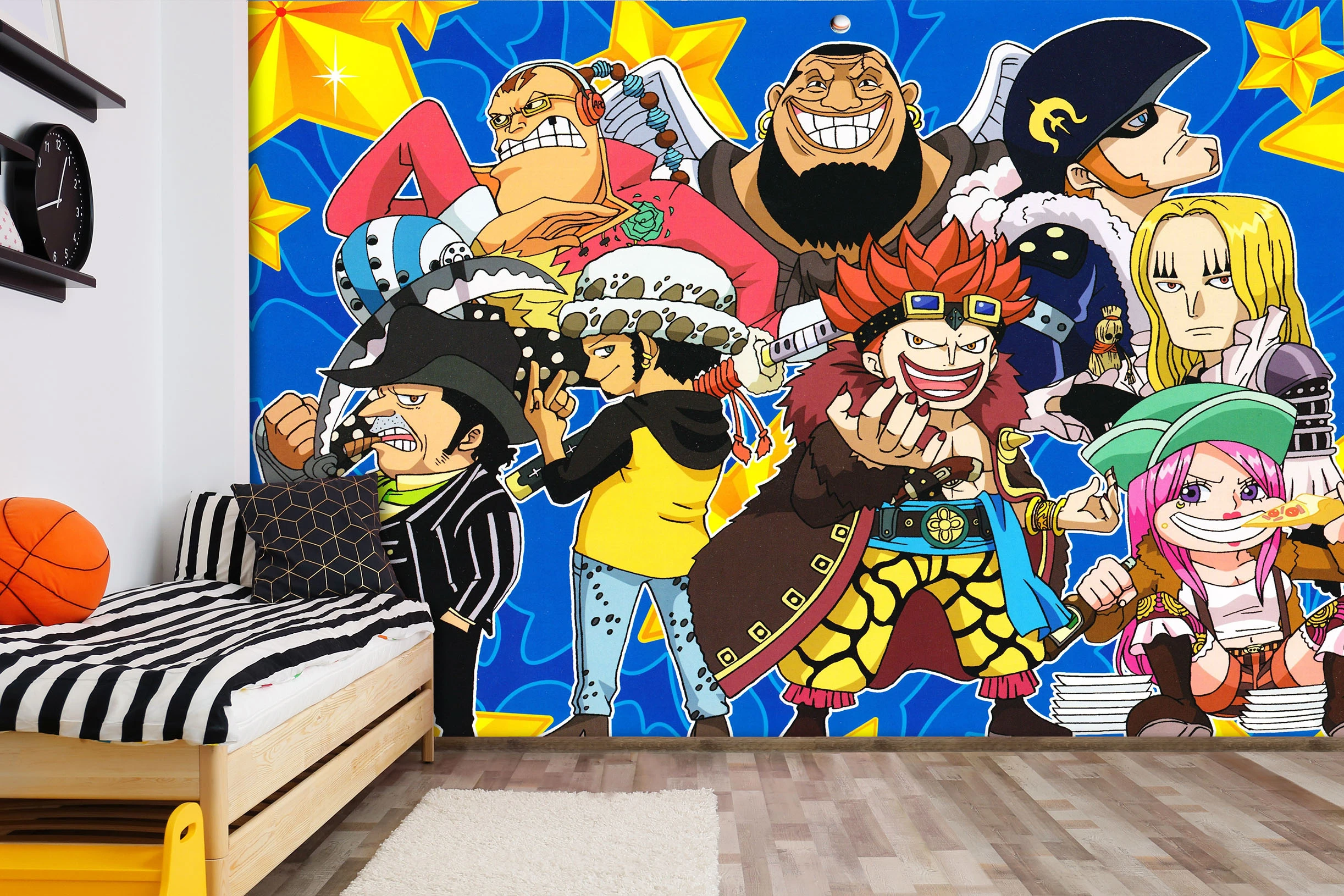 Self Adhesive 3d One Piece 165 Japan Anime Wall Paper Mural Wall Print Decal Wall Murals Belly Wallpapers Aliexpress