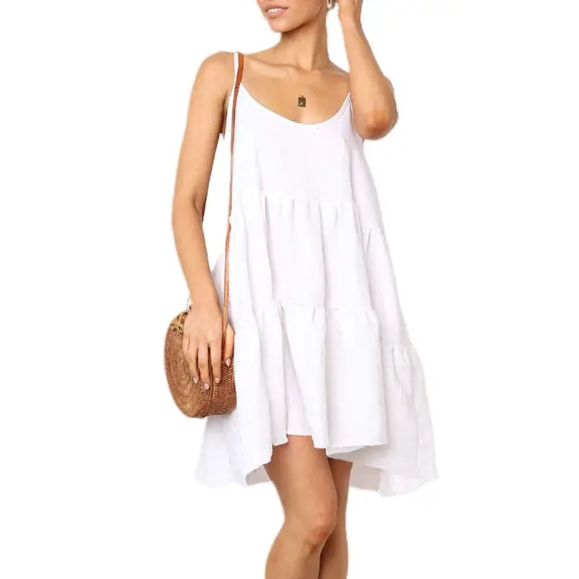 spaghetti strap swing dress