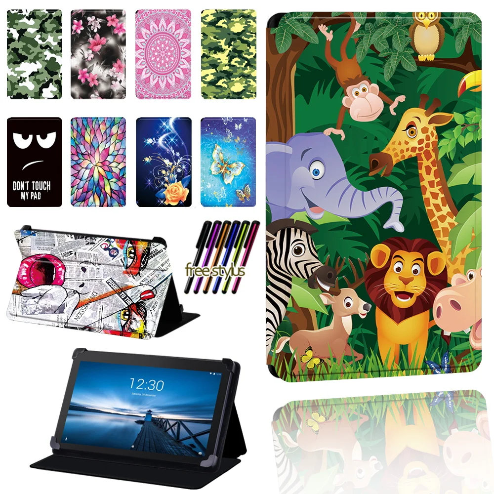 

Tablet Case for Lenovo Tab E7 / E8 / E10 Tablet Anti-fall Folio Lightweight Protective Case Cover +pen
