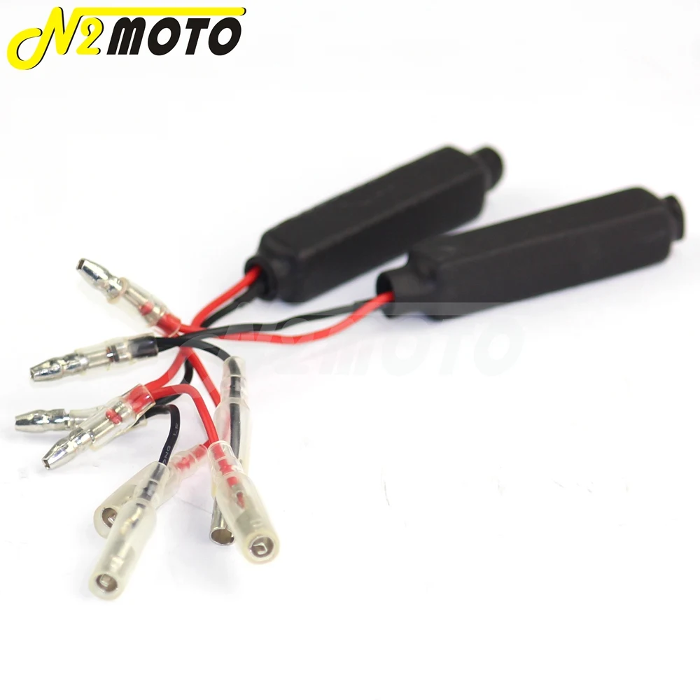 Wakauto 4 Piezas Resistencia de Motocicleta Led Intermitente 10W10 Decodificador de Adaptador de Indicador de Se/ñal de Giro para Motocicleta Moto sin Parpadeo
