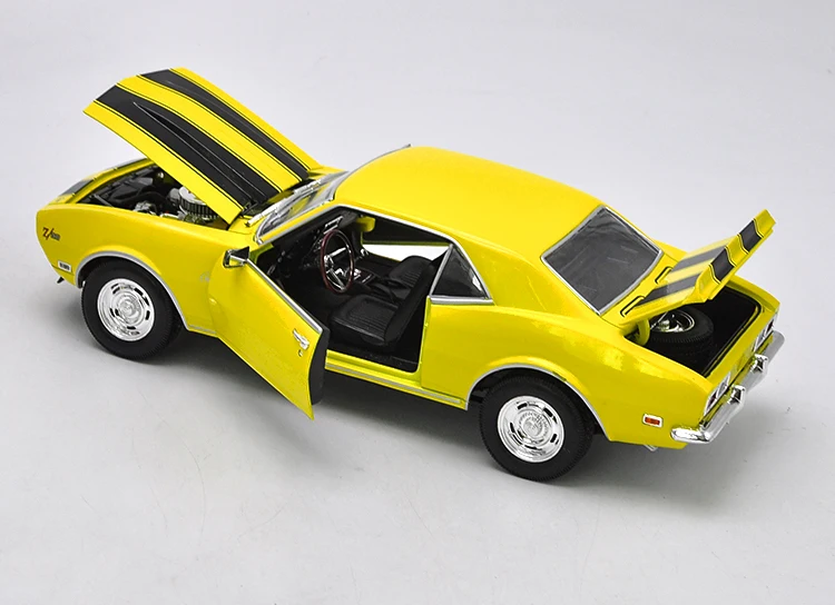Литье под давлением 1:18 Коллекция Модель автомобилей сплав Металлические игрушечные машинки для детей mkd2 инженерный автомобиль 1968 Chevrolet Camaro Z28