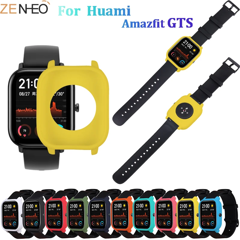 

Silicone Protector frame For Huami Amazfit GTS accessories replacement smart watch Cover For Huami Amazfit GTS Protective cases