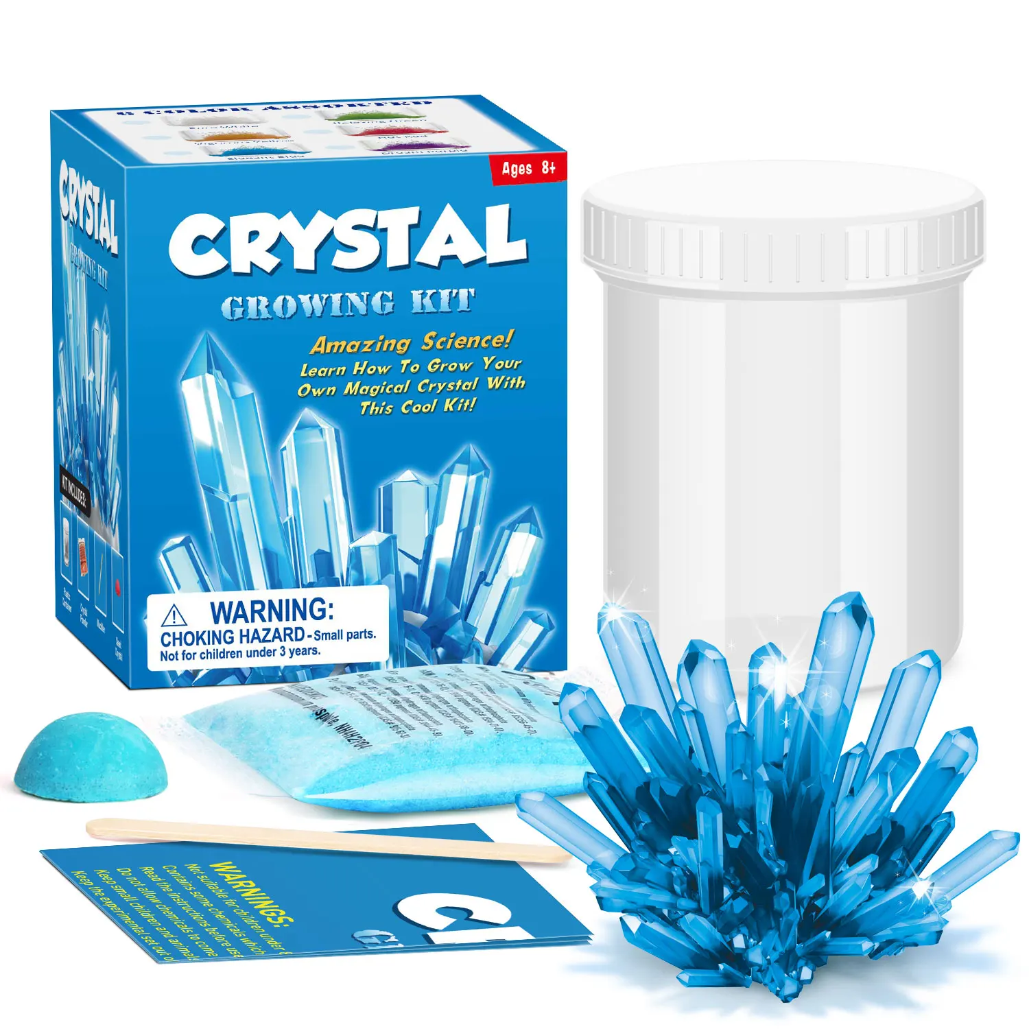Kids Crystal Growing Kit DIY Science Experiment for Teenagers Boys Toys Magical Funny Crystal Educational Stimulates Interest Kids Crystal Growing Kit DIY Science Experiment for Teenagers Boys Toys Magical Funny Crystal Educational Stimulates Interest